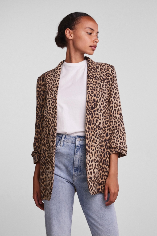 PCBOSS 3/4 PRINTED BLAZER NOOS 17126850 NATURAL/LEO
